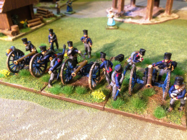 The New Prussian Artillery at drill in Little Bingham!