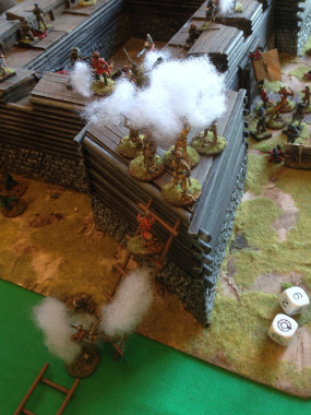 The French Gain the Battlements!