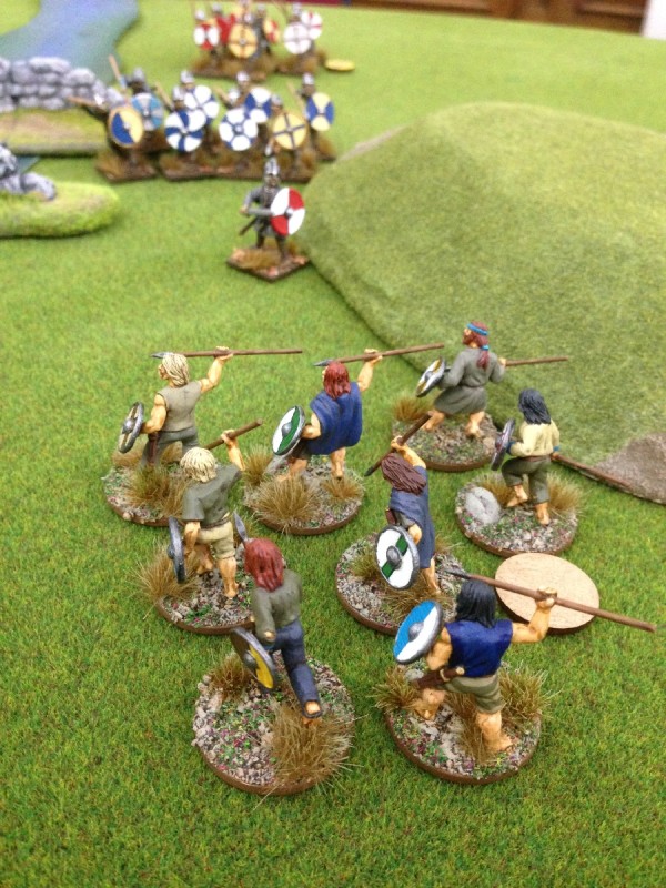 The Danes force the river crossing!