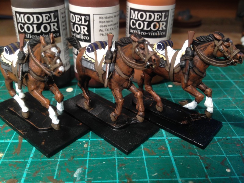 Three of the first six horses done!