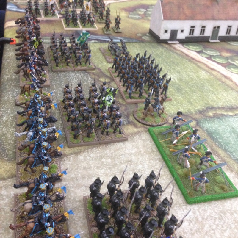 Joint Anglo Prussian Forces await the French onslaught