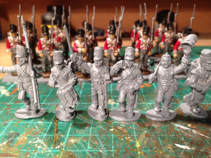 Next up, the command group, primed and ready for painting!