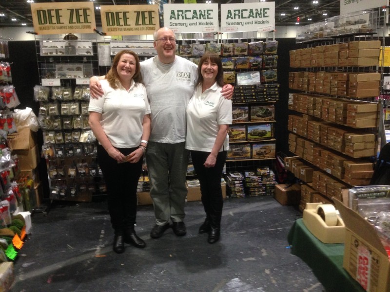 Hayley, Pete and Julie waiting for the first customers