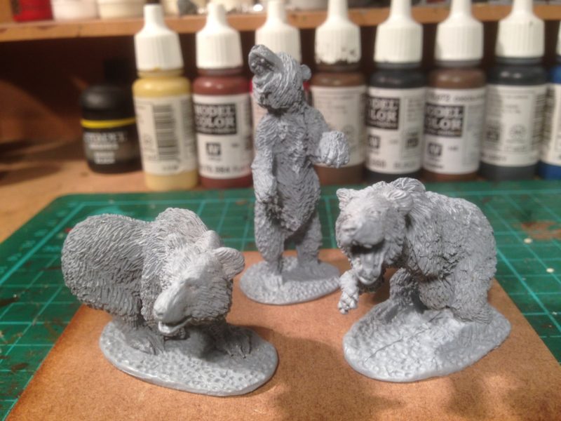 DeeZee Cave bears primed and ready for painting.