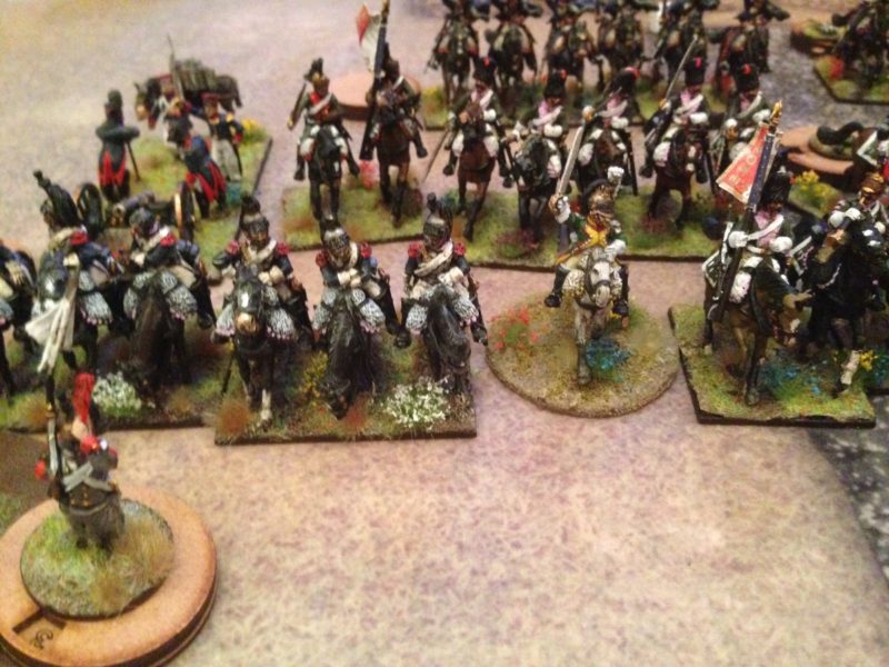 French Cavalry threaten the British left flank.