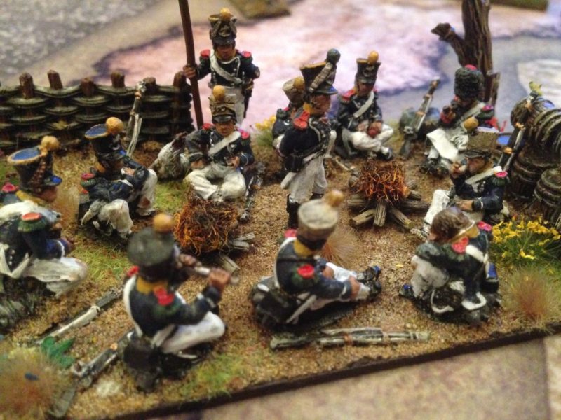 The French Army finish a leisurely meal before deciding wether to give battle!