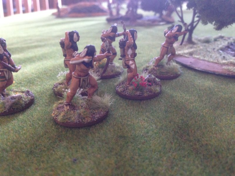 The Indians stealthly approach the Village.