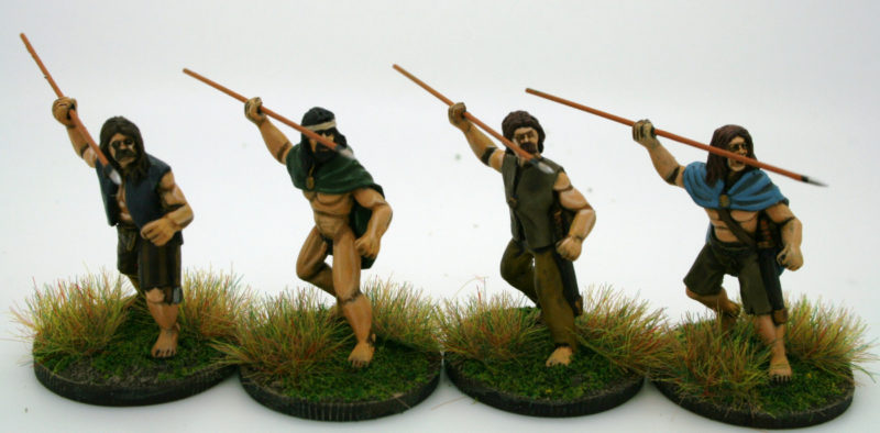 Footsore Irish Warriors armed with Javelins