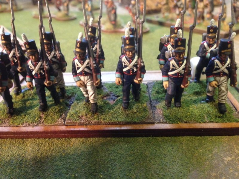 Portugese Infantry in movement tray