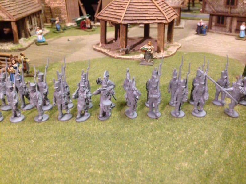 28th North Gloucestershires ready for painting!