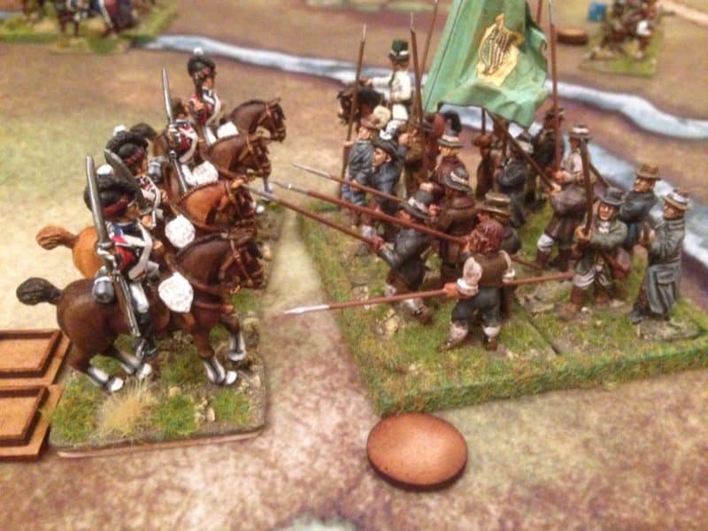 Dragoons impetously charge a Pike block!