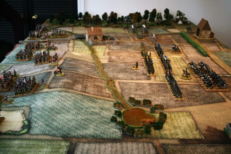 The deployment before the battle
