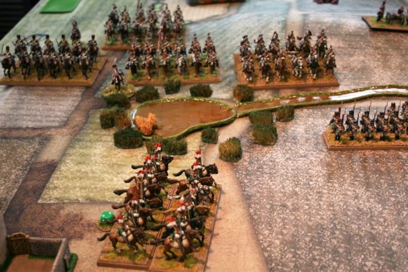French Cavalry now dominate the left wing!
