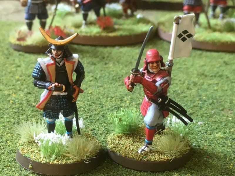 My usual Samurai Team. A Limited Edition Samurai from Painting war and one from the set.