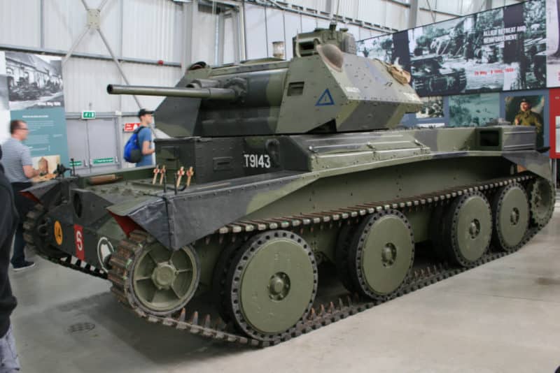 The A13 Mark III Cruiser tank, armed with a 2 pounder was serving in 1940. 