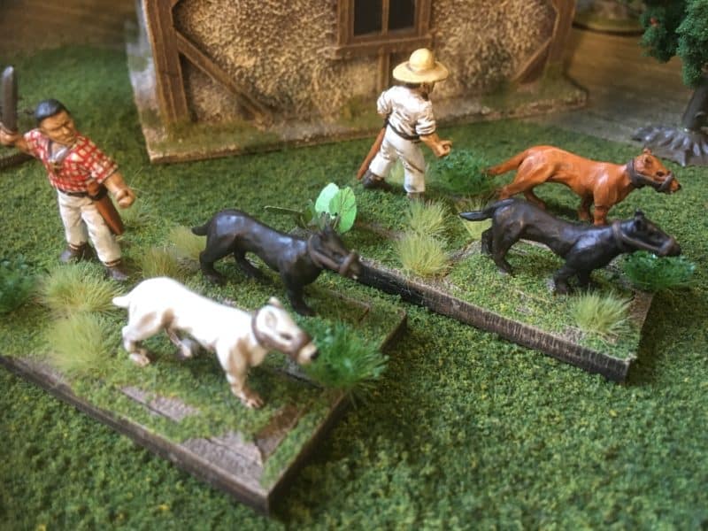 Painted Chasseurs & dogs