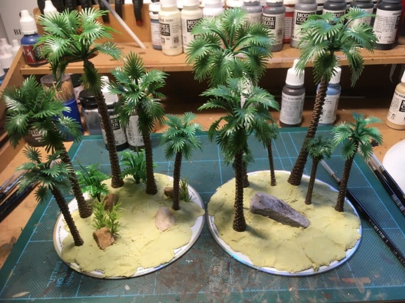 Jungle scenery on the work bench
