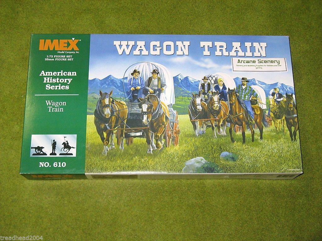 THE WAGON TRAIN SET 1/72 Imex Wargames 610 | ARCANE Scenery and Models