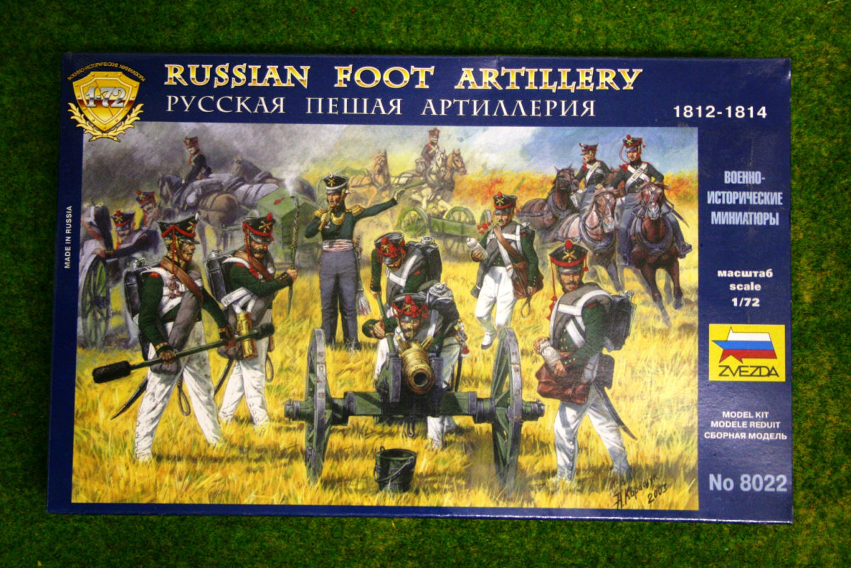 Russian Foot Artillery 1/72 Zvezda Napoleonic 8022 | ARCANE Scenery and ...