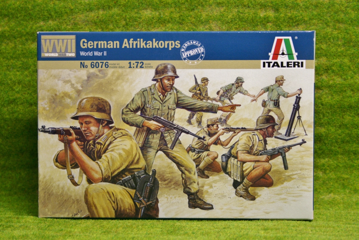 Neu WWII / 2. Weltkrieg Italeri 6076-1/72 Deutsche Infantrie Afrika Korps