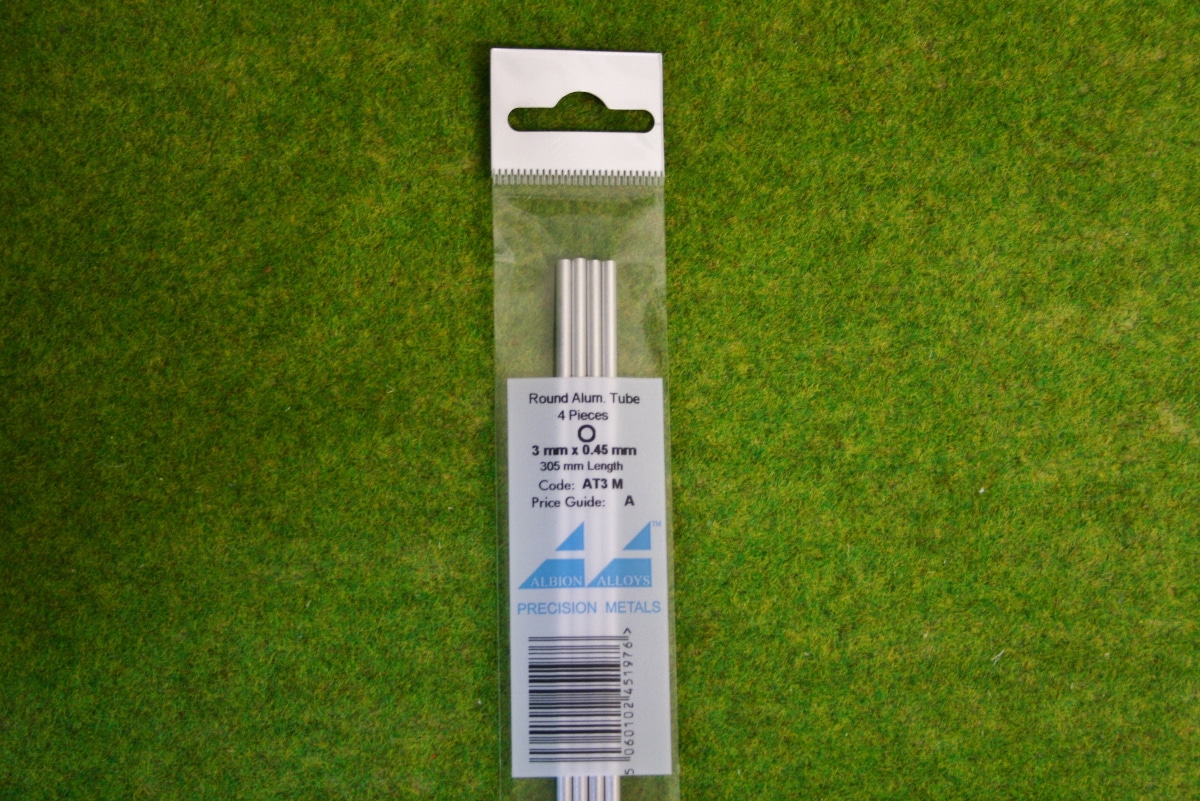 Albion Alloys ROUND ALUMINIUM TUBE 3.0mm x 0.45mm AT3M – ARCANE Scenery ...