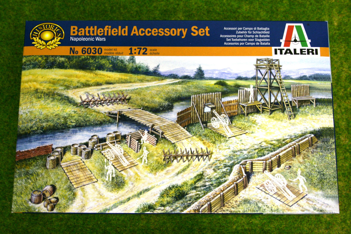 Italeri 1/72nd Plastic Battlefield Accessories Set 6030 Civil War Napoleonic NEW 