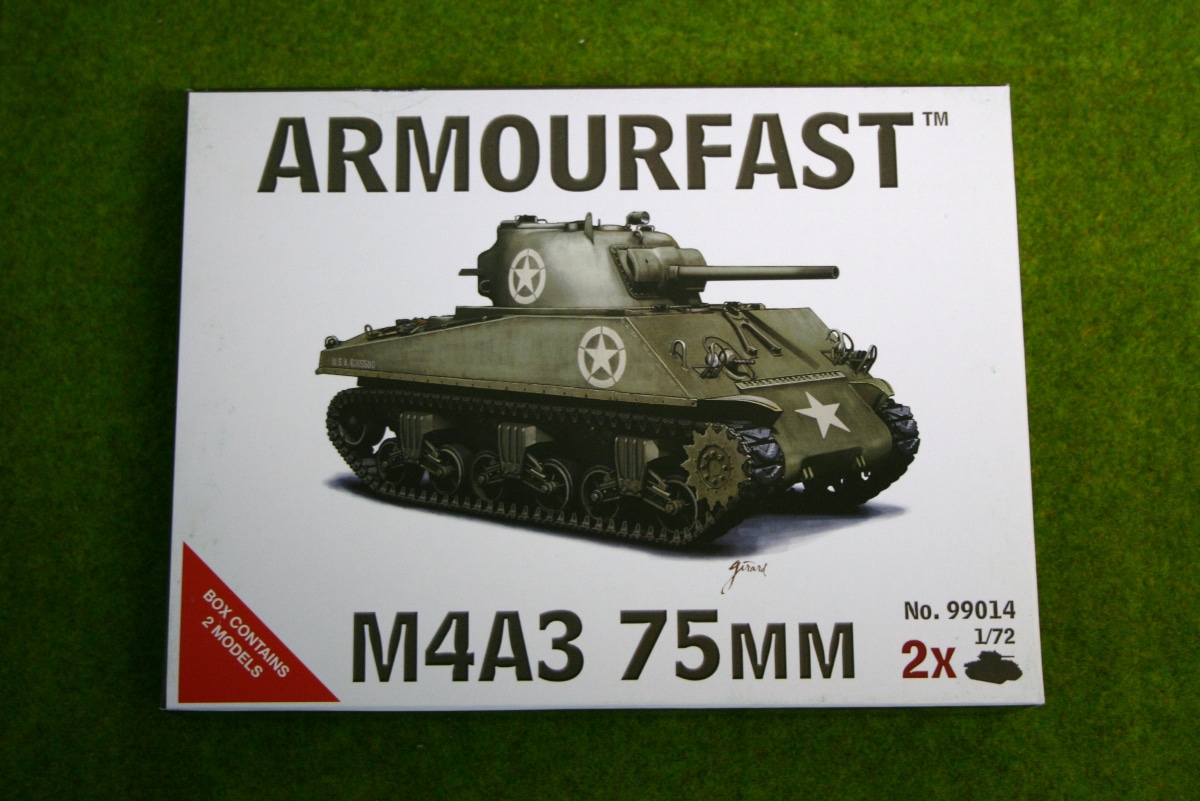 Armourfast 1/72 Scale M4A3 105MM SHERMAN TANK Model Kit Contains 1  Model 