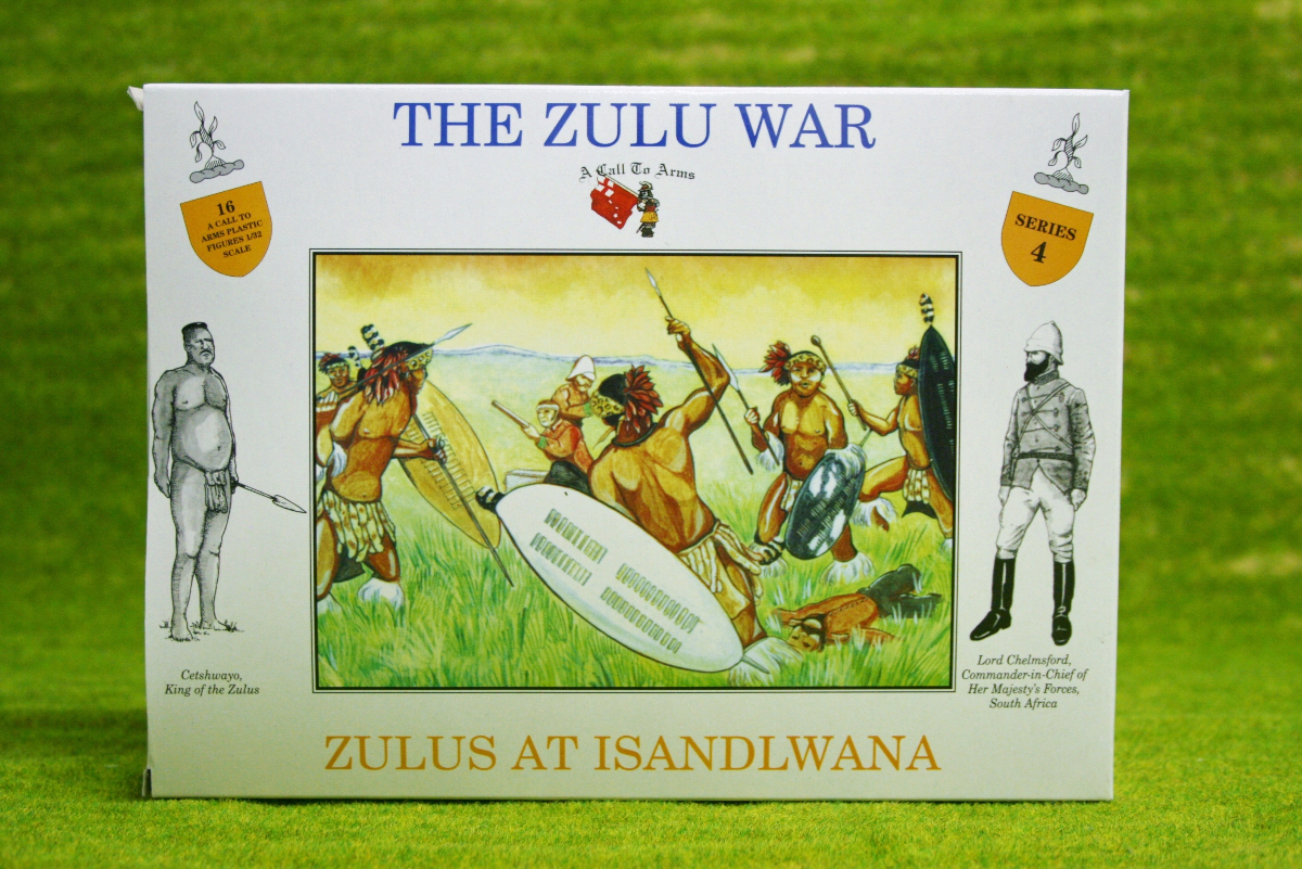 A CALL TO ARMS SET #4 ZULU WARRIORS ZULUS AT ISANDLWANA 1/32 SCALE 