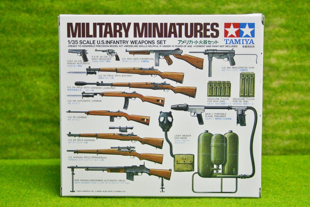 Tamiya WWII U.S. INFANTRY WEAPONS SET 1/35 Scale Kit 35121 ARCANE