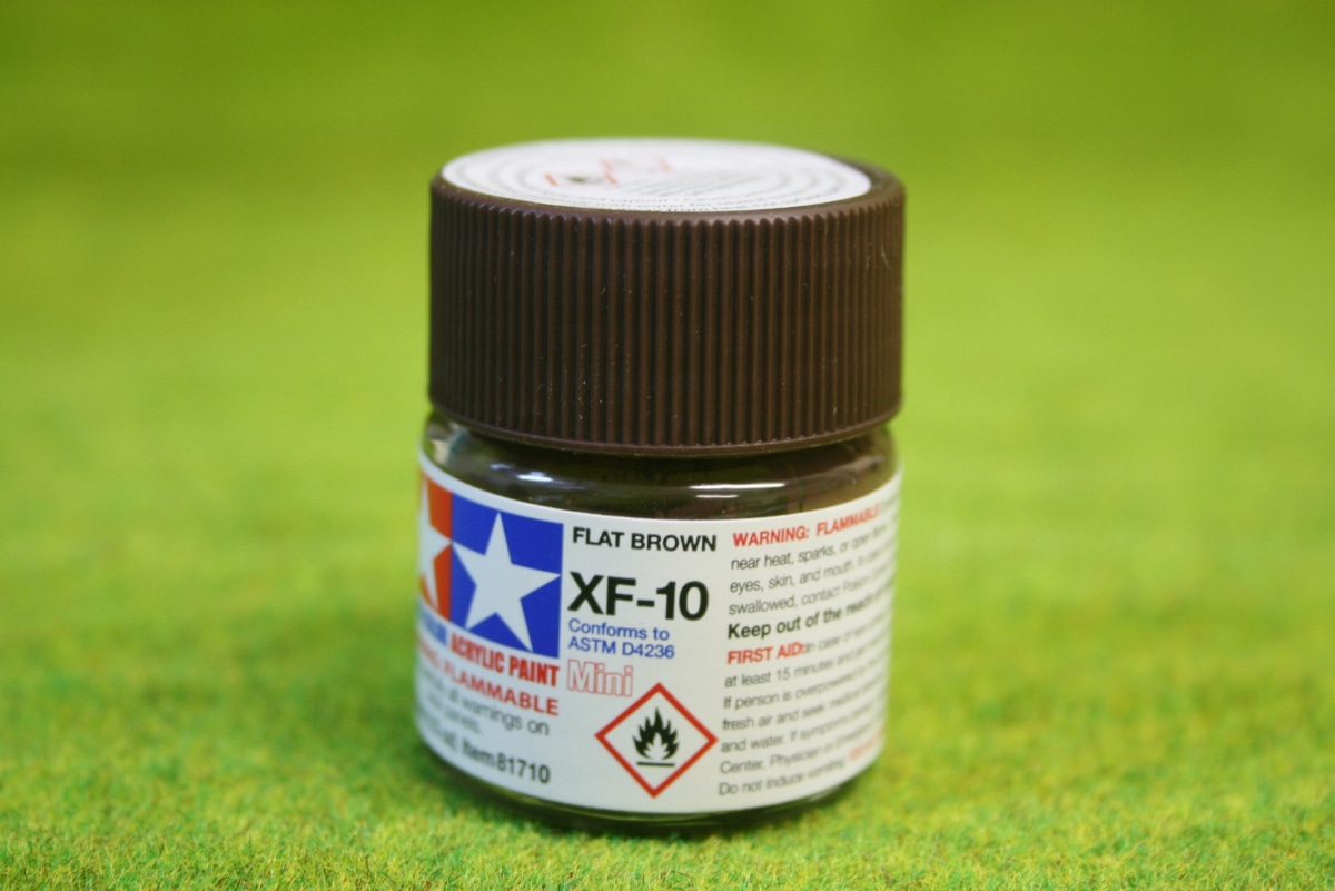 Tamiya Color FLAT BROWN Acrylic Mini Paint XF10 10mls ARCANE Scenery