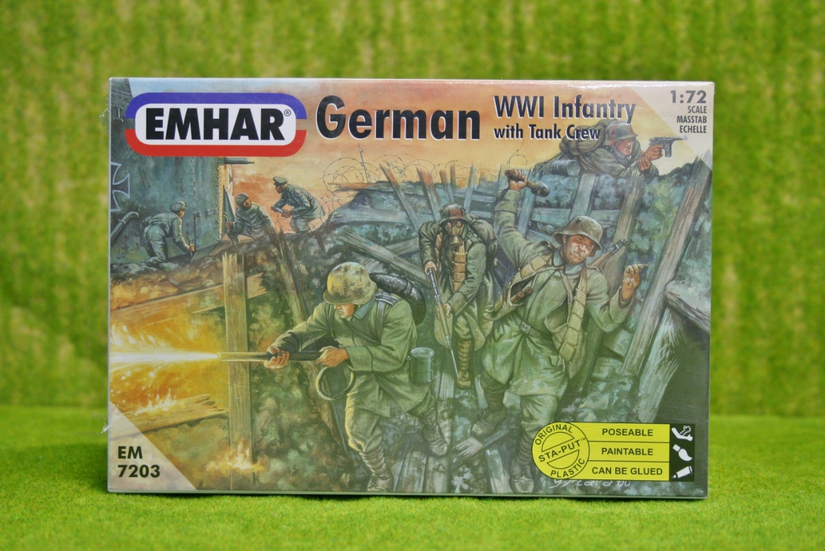EMHAR 7203 German WWI Infanterie avec tank crew 1//72 plastique Scale Figure Modèles
