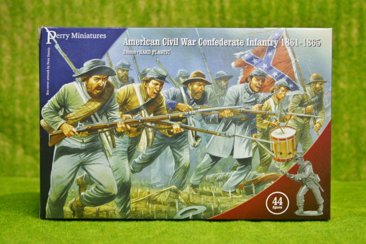 Perry Miniatures AMERICAN CIVIL WAR CONFEDERATE INFANTRY 1861-1865 28mm set  – ARCANE Scenery and Models