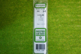 EVERGREEN H-COLUMN STYRENE WHITE Plasticard .100/" #283