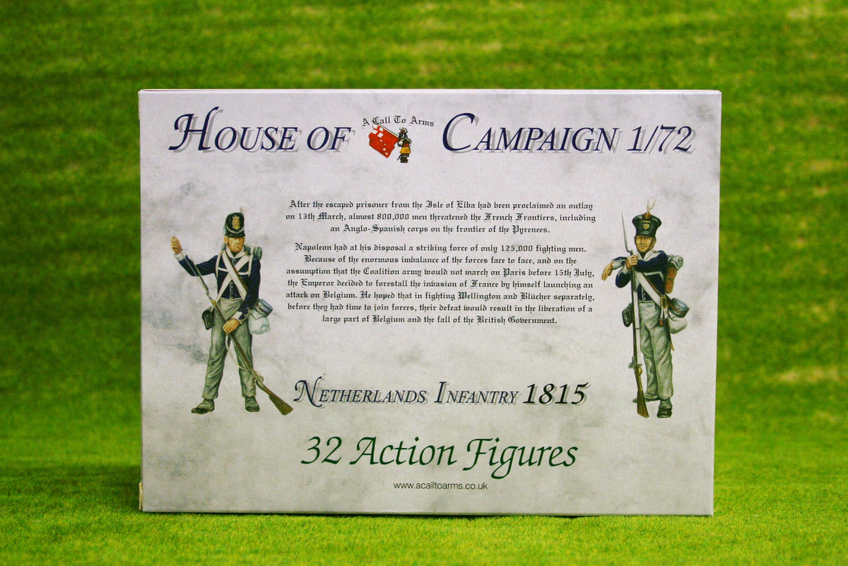 Netherlands Infantry 1815 1/72 Scale Call To Arms set CT66 