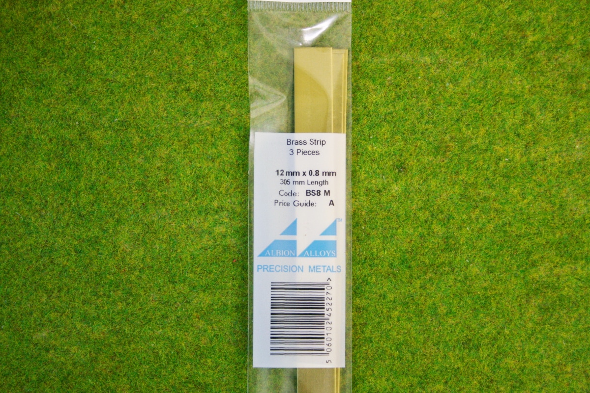 Albion Alloys BRASS STRIP 12.0mm x 0.8mm BS8M ARCANE Scenery and Models