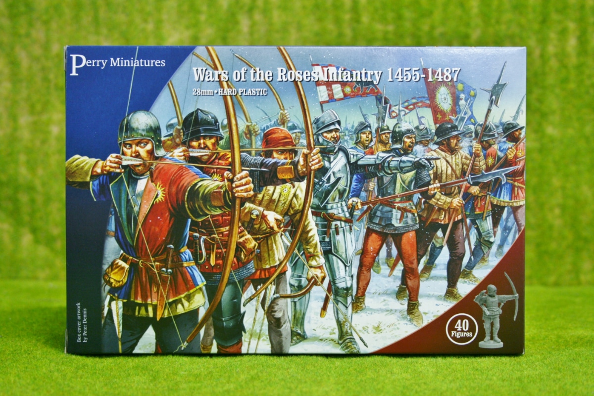 PERRY MINIATURES War of the Roses Infantry 1455-1487 with Flags 28mm Model Kit 