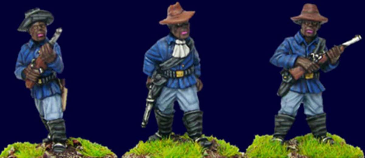 West BUFFALO SOLDIERS w. CARBINES AWW081 ARCANE Scenery and Models