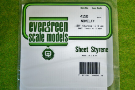 EVERGREEN SHEET STYRENE NOVELTY .040