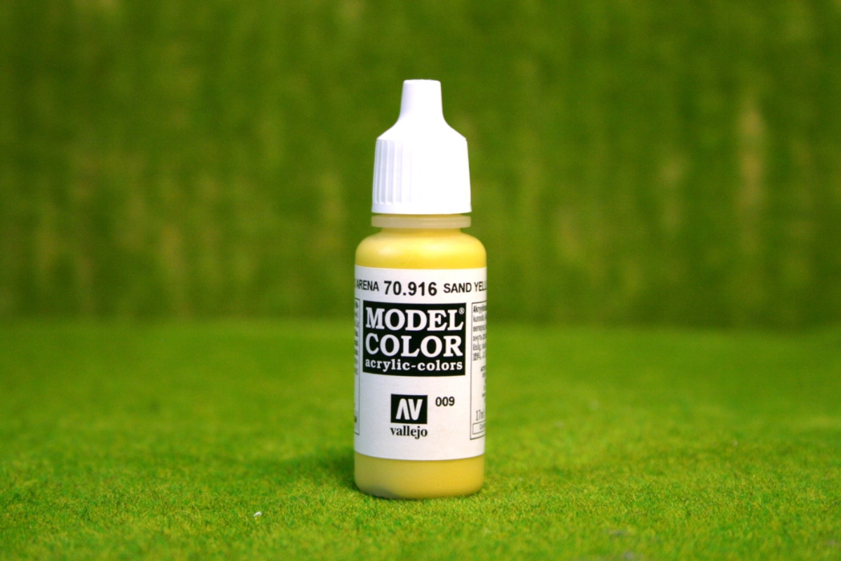 Vallejo Model Color SAND YELLOW Acrylic Paint 70916 ARCANE Scenery