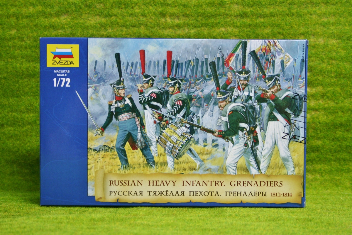 Zvezda 1/72 Napoleonic Russian Heavy Infantry Grenadiers # 8020 