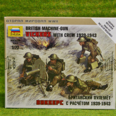 1/72 Zvezda Art of Tactic 6167 WWII British Machine Gun Vickers With Crew for sale online 