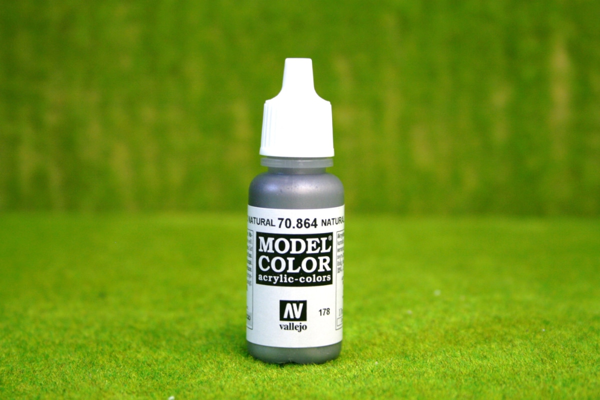 Vallejo Model Color NATURAL STEEL Acrylic Paint 70864 ARCANE Scenery