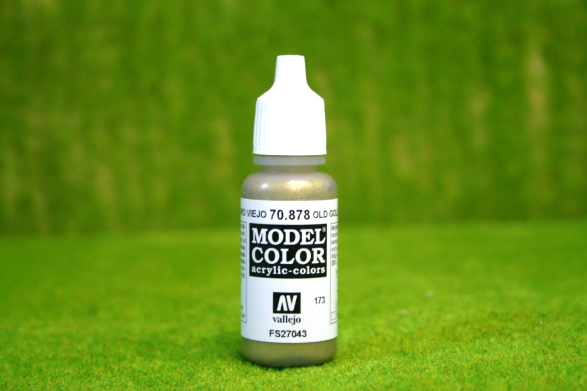 70878 Vallejo Model Color Paint: 17ml Old Gold (M173) , Vallejo