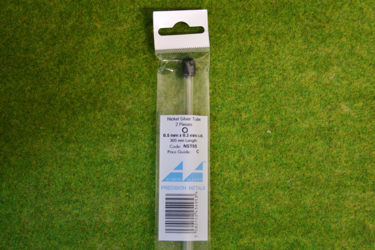 Albion Alloys NICKEL SILVER TUBE 0.5mm x 0.3mm NST05 ARCANE Scenery
