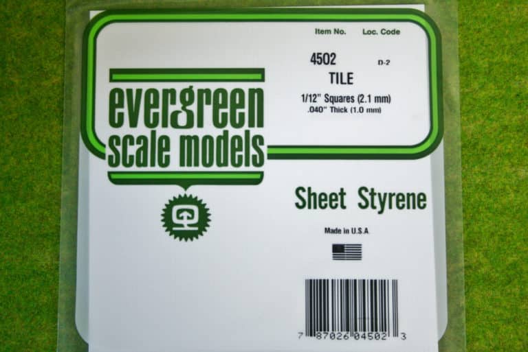 EVERGREEN SHEET STYRENE White Plasticard .010