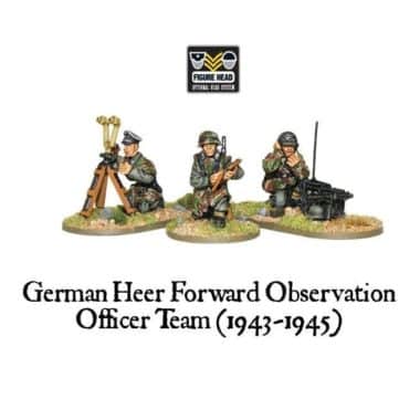 German Heer Forward Observer Officers Bolt Action Warlord Games 28mm ...