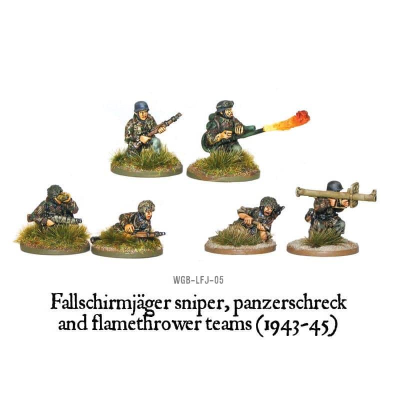 German Fallschirmjager Flamer Panzerschrek Sniper Bolt Action Warlord ...