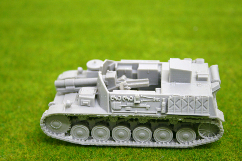 WW2 GERMAN SIG 33 SELF PROPELLED GUN 1/56 scale – 28mm Blitzkrieg ...