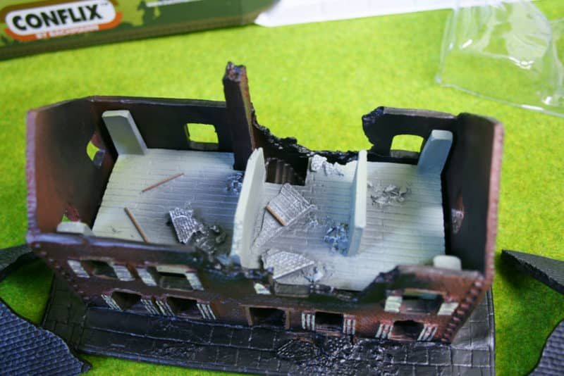 ruined building diorama