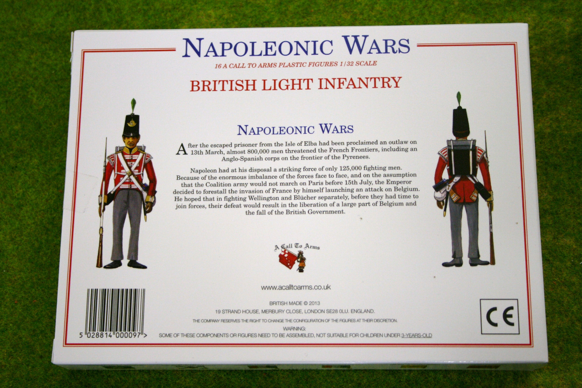 A Call To Arms BRITISH LIGHT INFANTRY Waterloo Napoleonic Wars 1/32 CT9